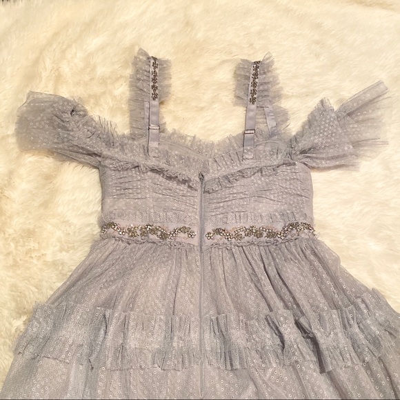 Needle & Thread Helena Dusk Blue Dress Gown - Picture 5 of 8